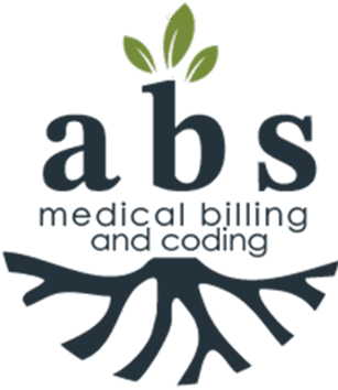 Logo of ABS Medical Billing and Coding with roots and leaves.
